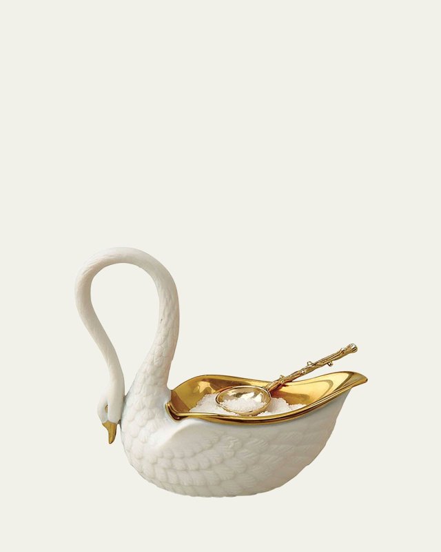 White Swan Salt Cellar